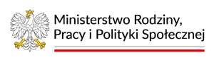 Logo- Ministerstwo Rodziny, Pracy i Polityki Społecznej